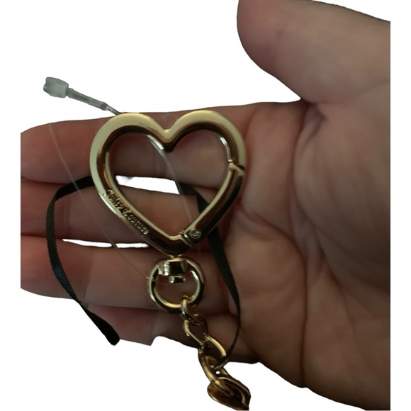 Juicy Couture Shiny Black Trifold Wallet With Key Hook Or To Clip To Pocket! NEW - Picture 13 of 13